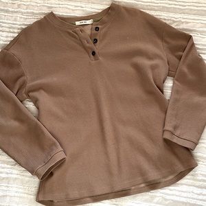 Mod Ref ribbed henley